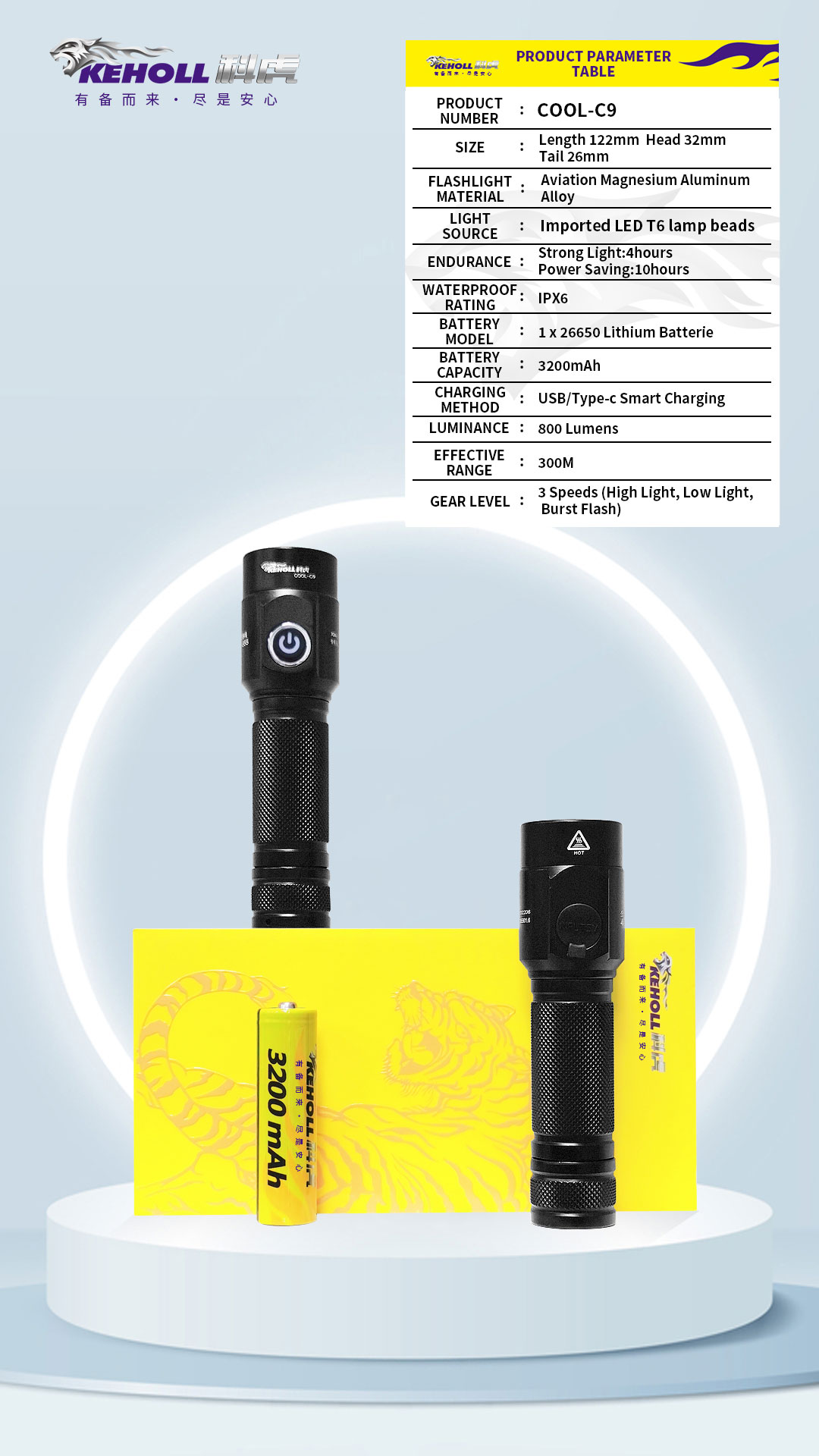 C9 Tactical Flashlights